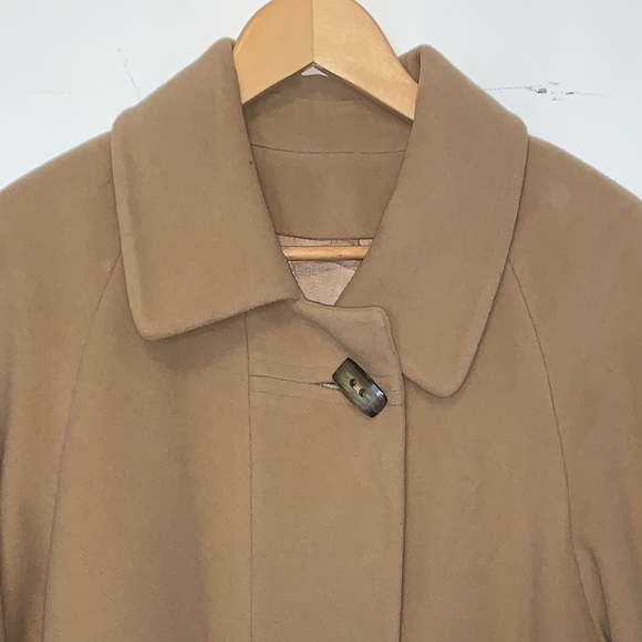 1980s VINTAGE COAT -WOOL AND CASHMERE - size 16 - Picture 2 of 6